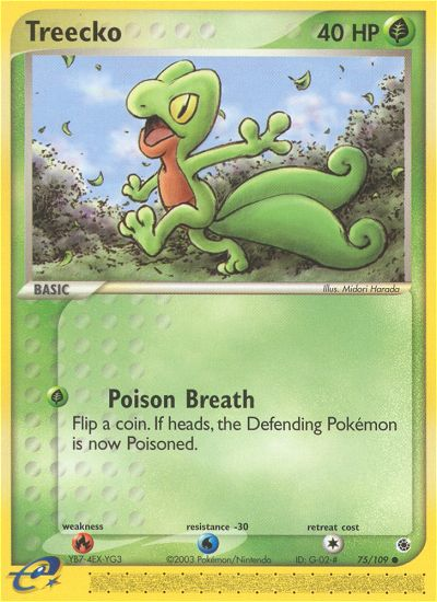 Treecko (75/109) [EX: Ruby & Sapphire] - Pokémon - Card Brawlers | Quebec | Canada |