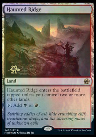 Haunted Ridge [Innistrad: Midnight Hunt Prerelease Promos] - Magic: The Gathering - Card Brawlers | Quebec | Canada |