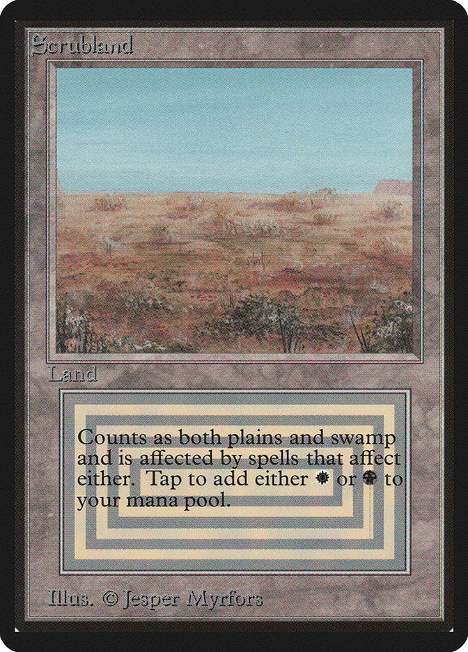 Scrubland [Beta Edition] - Magic: The Gathering - Card Brawlers | Quebec | Canada |