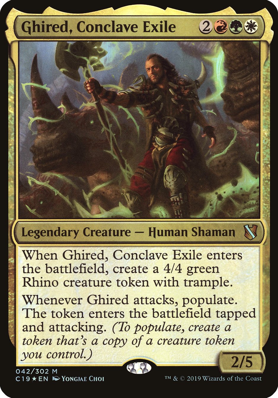 Ghired, Conclave Exile (Oversized) [Commander 2019 Oversized] - Magic: The Gathering - Card Brawlers | Quebec | Canada |