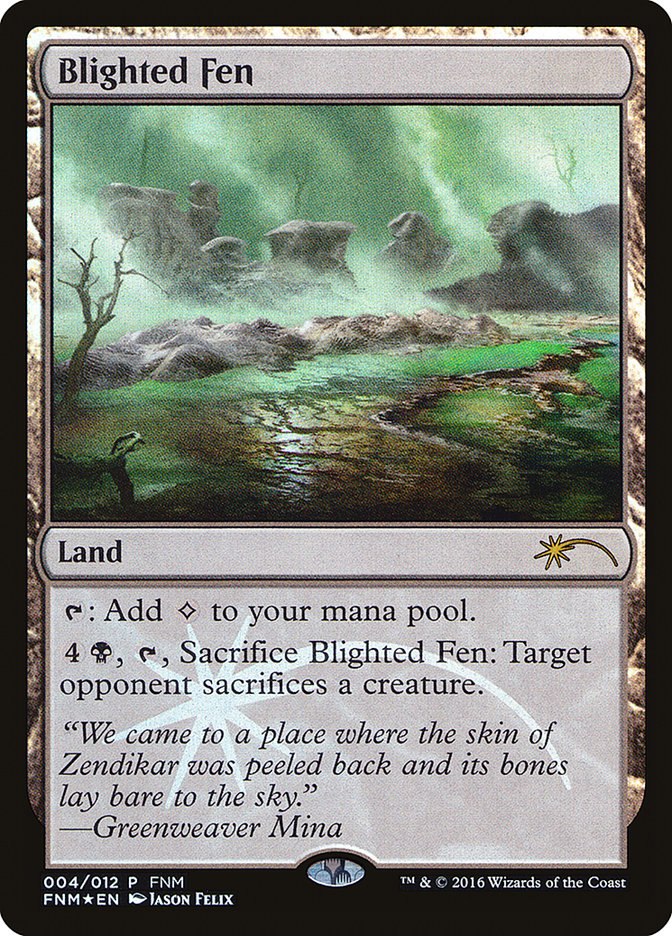 Blighted Fen [Friday Night Magic 2016] - Magic: The Gathering - Card Brawlers | Quebec | Canada |