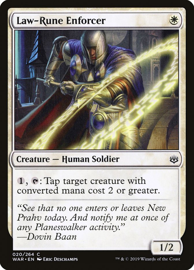 Law-Rune Enforcer [War of the Spark] - Magic: The Gathering - Card Brawlers | Quebec | Canada |