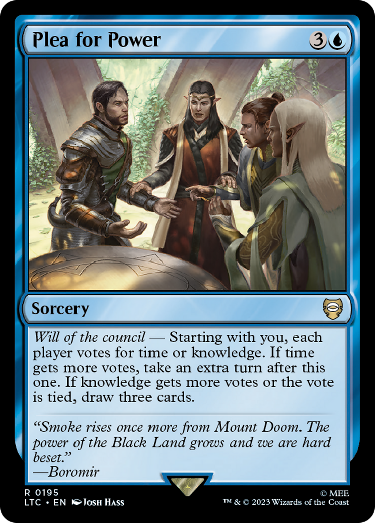 Plea for Power [The Lord of the Rings: Tales of Middle-Earth Commander] - Magic: The Gathering - Card Brawlers | Quebec | Canada |