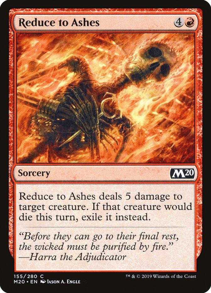 Reduce to Ashes [Core Set 2020] - Magic: The Gathering - Card Brawlers | Quebec | Canada |