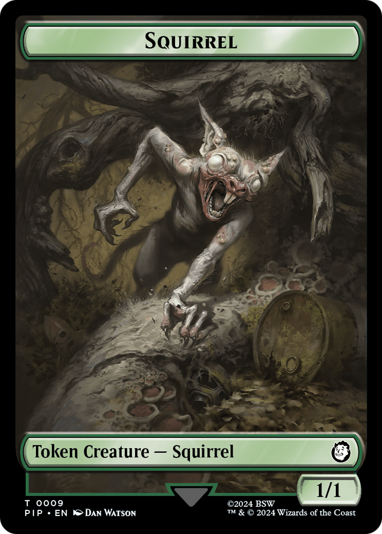 Radiation // Squirrel Double-Sided Token [Fallout Tokens] - Magic: The Gathering - Card Brawlers | Quebec | Canada |