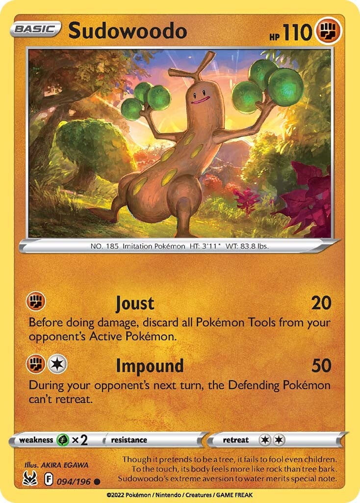 Sudowoodo (094/196) [Sword & Shield: Lost Origin] - Pokémon - Card Brawlers | Quebec | Canada |