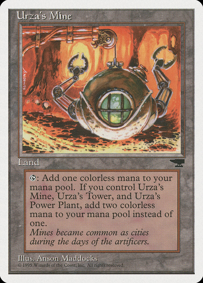 Urza's Mine (Orange Background) [Chronicles] - Magic: The Gathering - Card Brawlers | Quebec | Canada |
