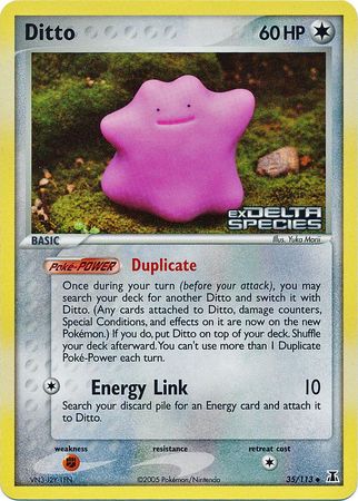 Ditto (35/113) (Stamped) [EX: Delta Species] - Pokémon - Card Brawlers | Quebec | Canada |