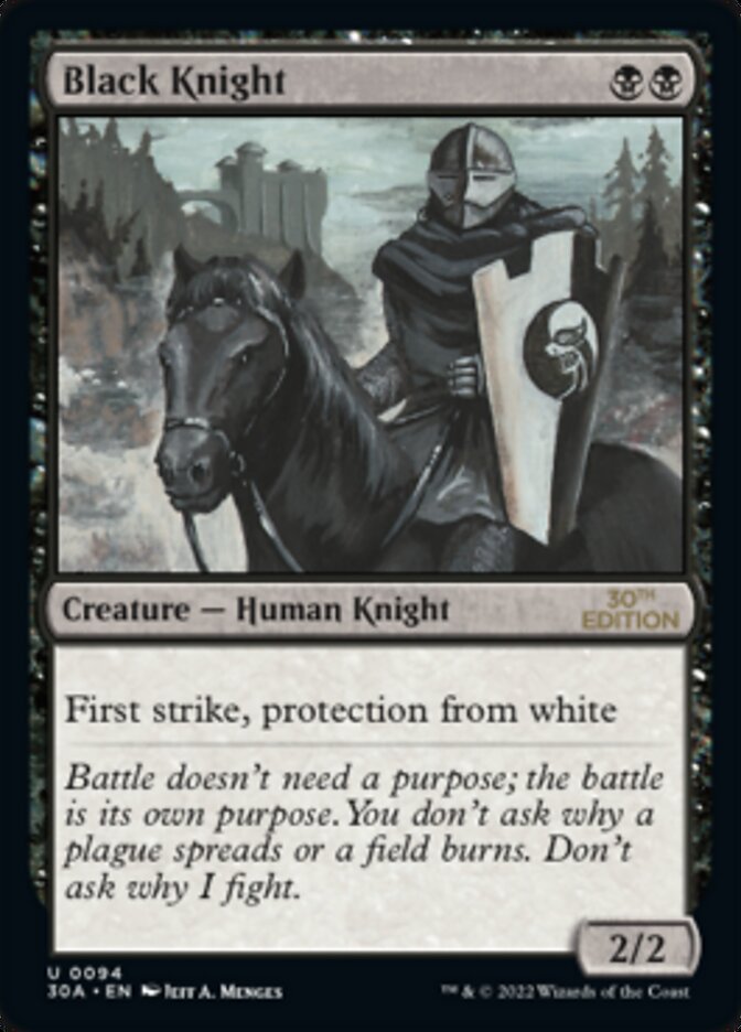 Black Knight [30th Anniversary Edition] - Magic: The Gathering - Card Brawlers | Quebec | Canada |