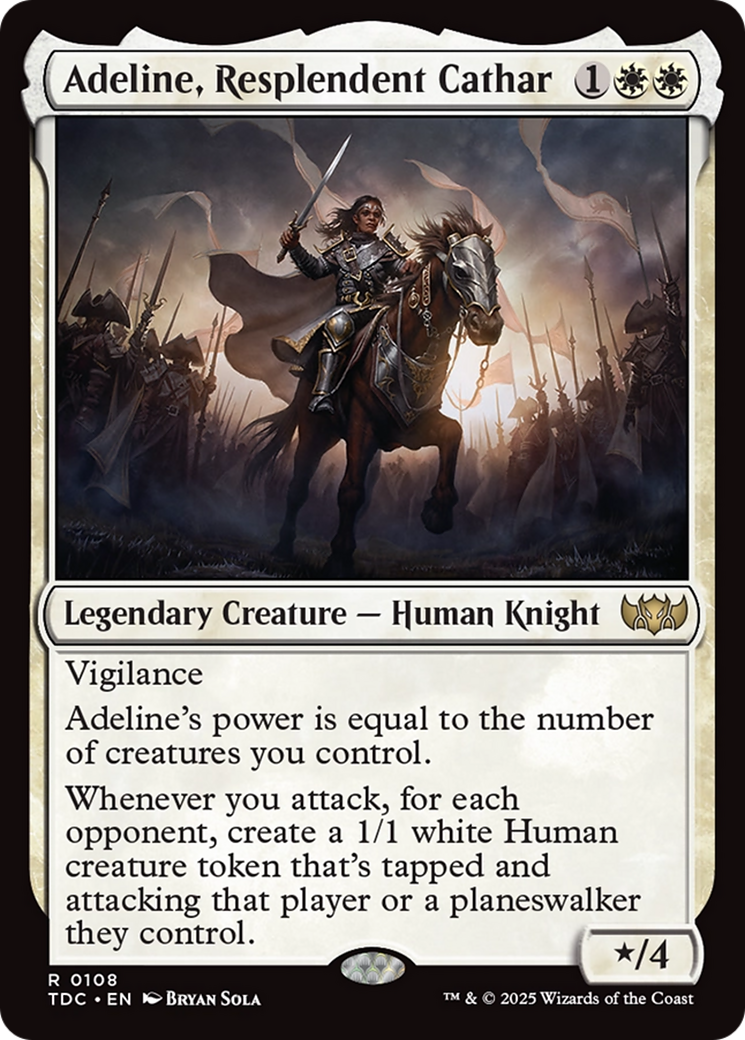 Adeline, Resplendent Cathar [Tarkir: Dragonstorm Commander] - Magic: The Gathering - Card Brawlers | Quebec | Canada |