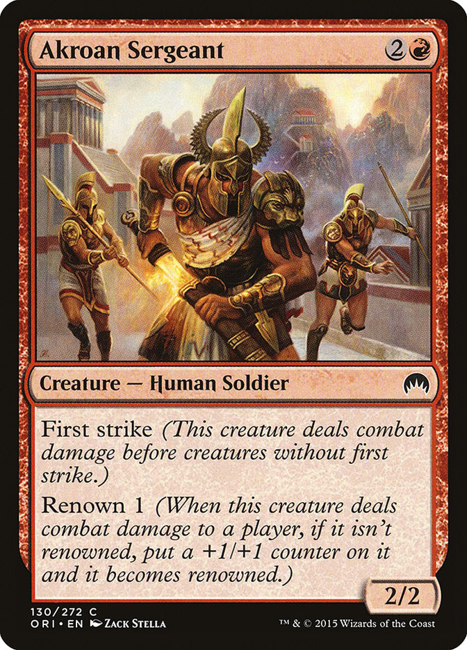 Akroan Sergeant [Magic Origins] - Magic: The Gathering - Card Brawlers | Quebec | Canada |