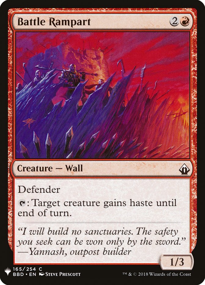 Battle Rampart [Mystery Booster] - Magic: The Gathering - Card Brawlers | Quebec | Canada |