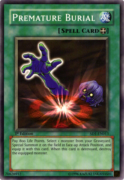 Premature Burial [SD1-EN013] Common - Yu-Gi-Oh! - Card Brawlers | Quebec | Canada |