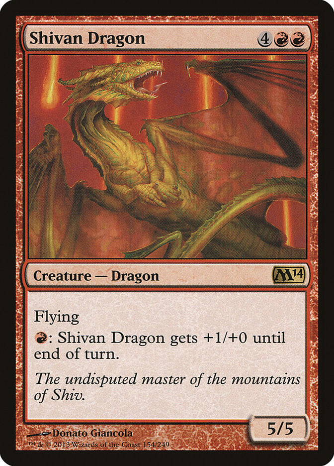 Shivan Dragon [Magic 2014] - Magic: The Gathering - Card Brawlers | Quebec | Canada |