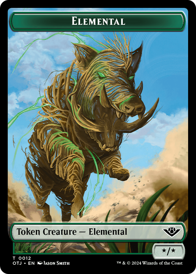 Mercenary // Elemental Double-Sided Token [Outlaws of Thunder Junction Tokens] - Magic: The Gathering - Card Brawlers | Quebec | Canada |