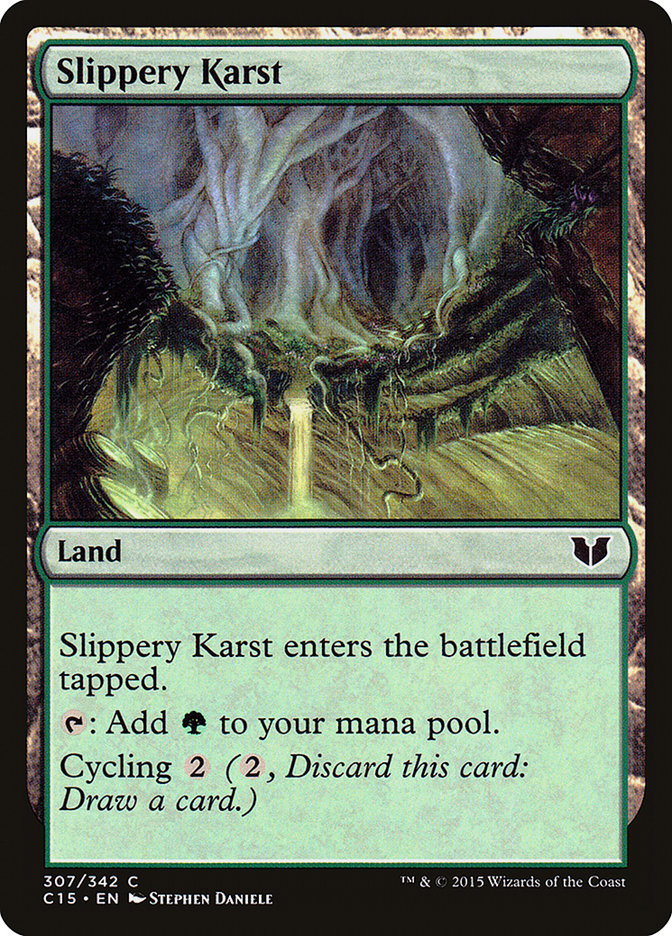 Slippery Karst [Commander 2015] - Magic: The Gathering - Card Brawlers | Quebec | Canada |