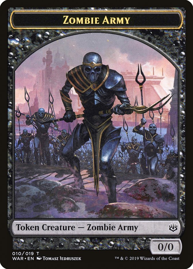 Zombie Army Token (010/019) [War of the Spark Tokens] - Magic: The Gathering - Card Brawlers | Quebec | Canada |