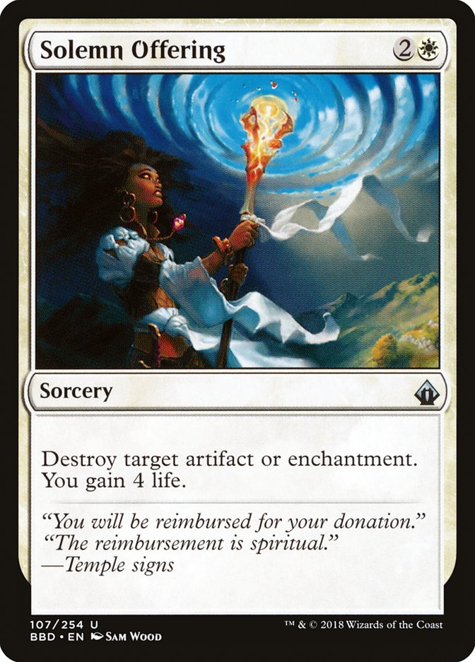 Solemn Offering [Battlebond] - Magic: The Gathering - Card Brawlers | Quebec | Canada |