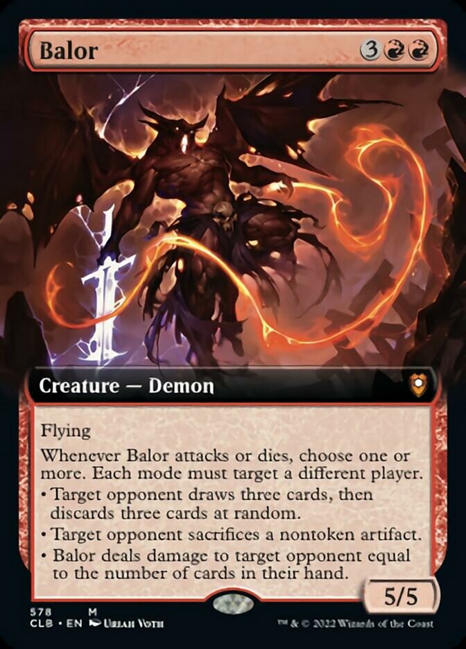 Balor (Extended Art) [Commander Legends: Battle for Baldur's Gate] - Magic: The Gathering - Card Brawlers | Quebec | Canada |