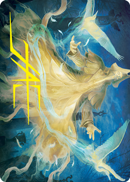 Heron-Blessed Geist Art Card (Gold-Stamped Signature) [Innistrad: Crimson Vow Art Series] - Magic: The Gathering - Card Brawlers | Quebec | Canada |