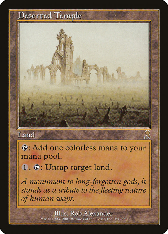 Deserted Temple [Odyssey] - Magic: The Gathering - Card Brawlers | Quebec | Canada |