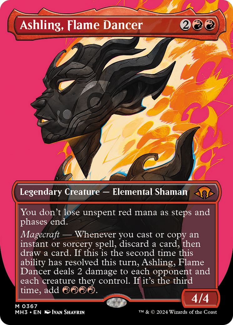 Ashling, Flame Dancer (Borderless) [Modern Horizons 3] - Magic: The Gathering - Card Brawlers | Quebec | Canada |