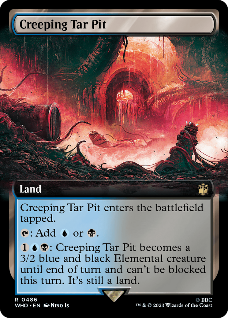 Creeping Tar Pit (Extended Art) [Doctor Who] - Magic: The Gathering - Card Brawlers | Quebec | Canada |