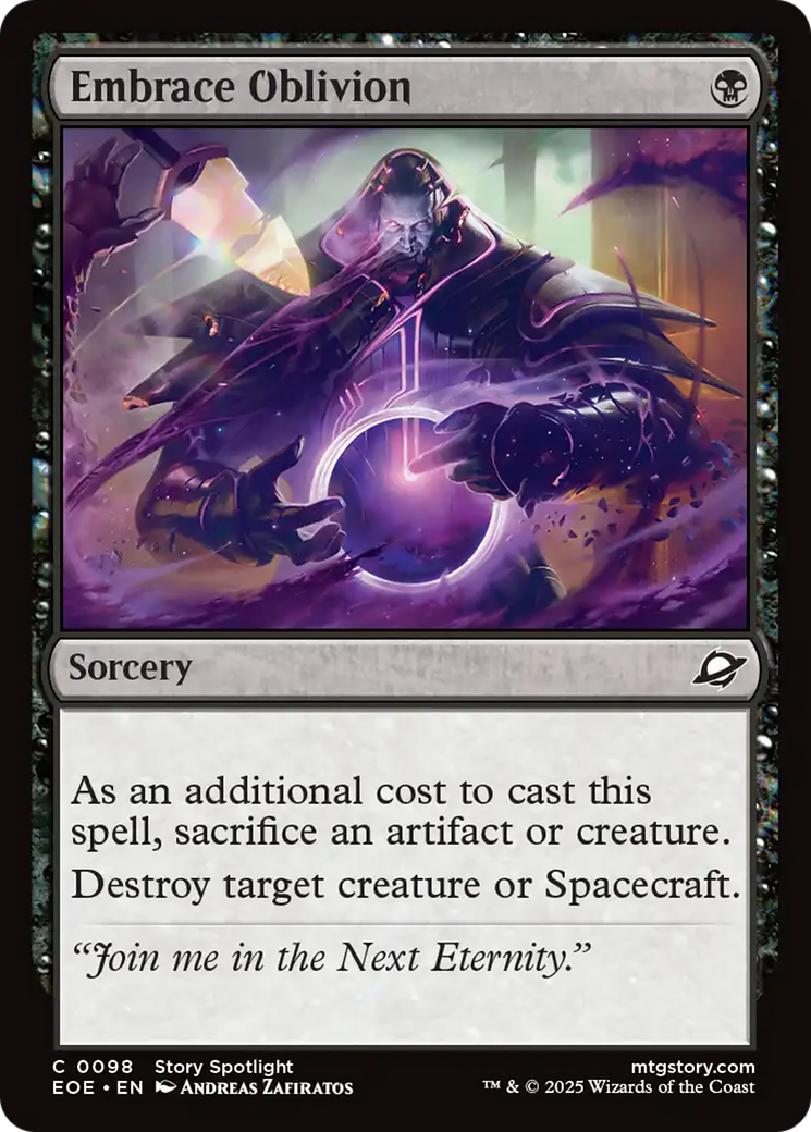 Embrace Oblivion [Edge of Eternities] - Magic: The Gathering - Card Brawlers | Quebec | Canada |