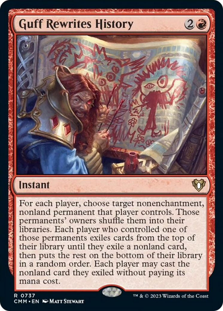 Guff Rewrites History [Commander Masters] - Magic: The Gathering - Card Brawlers | Quebec | Canada |