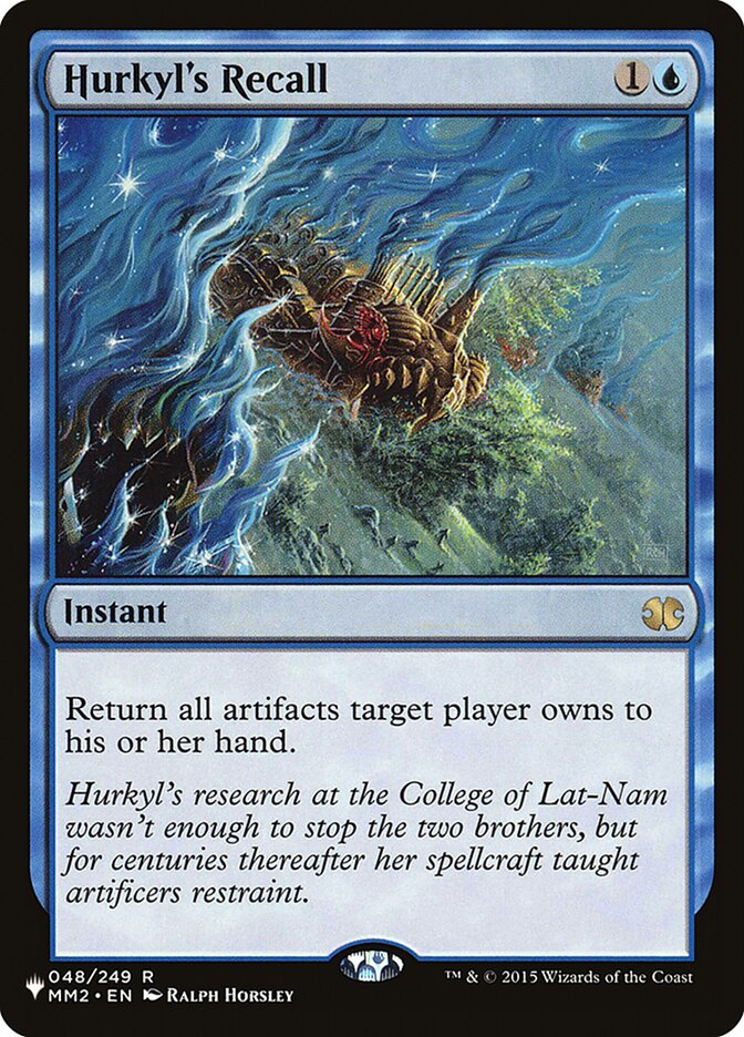 Hurkyl's Recall [The List] - Magic: The Gathering - Card Brawlers | Quebec | Canada |
