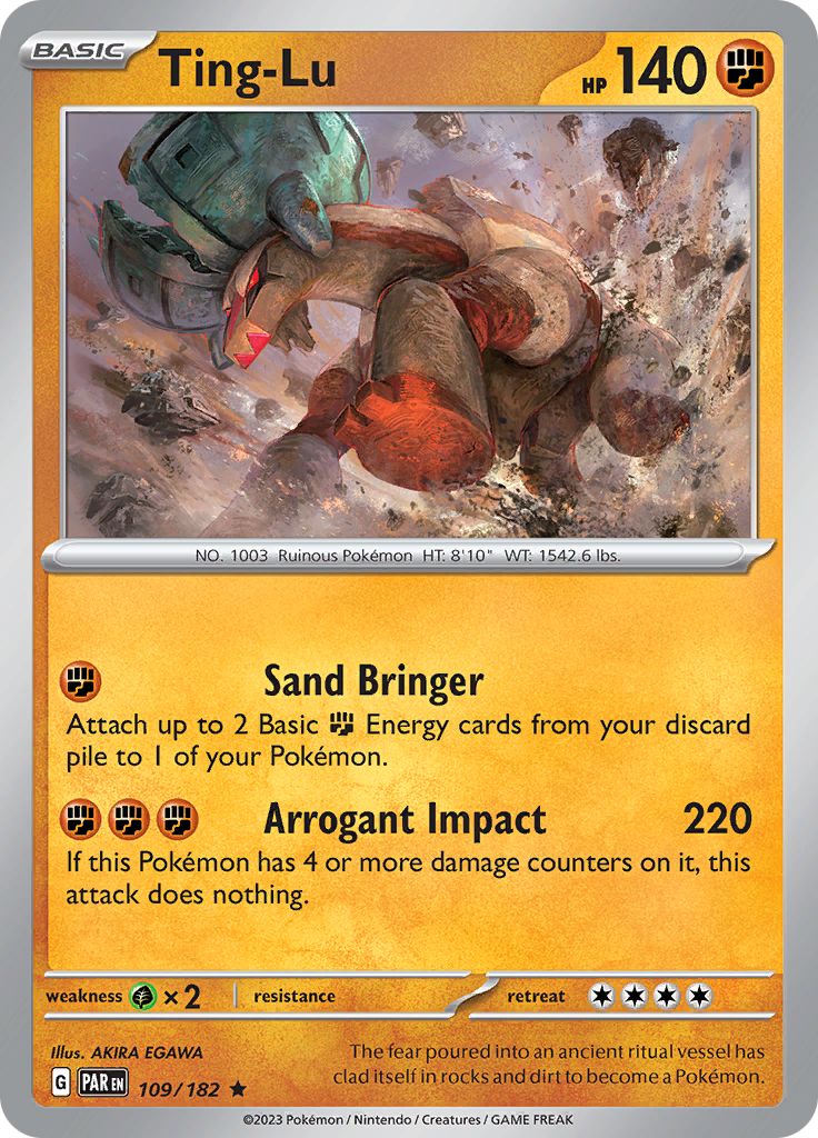 Ting-Lu (109/182) [Scarlet & Violet: Paradox Rift] - Pokémon - Card Brawlers | Quebec | Canada |