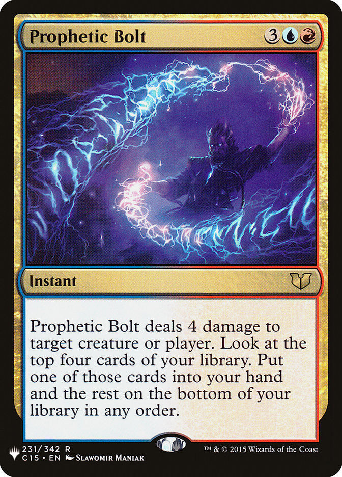 Prophetic Bolt [The List] - Magic: The Gathering - Card Brawlers | Quebec | Canada |