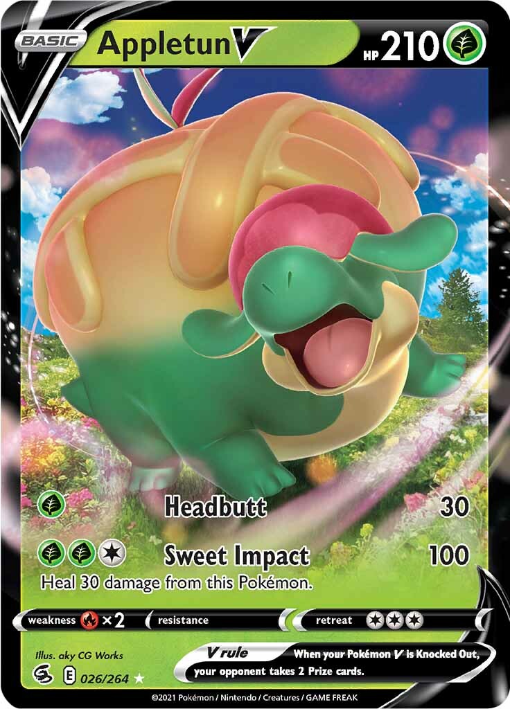 Appletun V (026/264) [Sword & Shield: Fusion Strike] - Pokémon - Card Brawlers | Quebec | Canada |