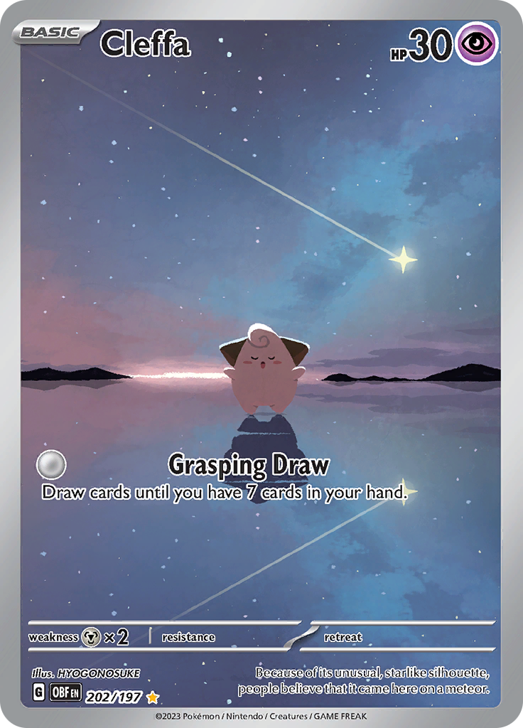 Cleffa (202/197) [Scarlet & Violet: Obsidian Flames] - Pokémon - Card Brawlers | Quebec | Canada |