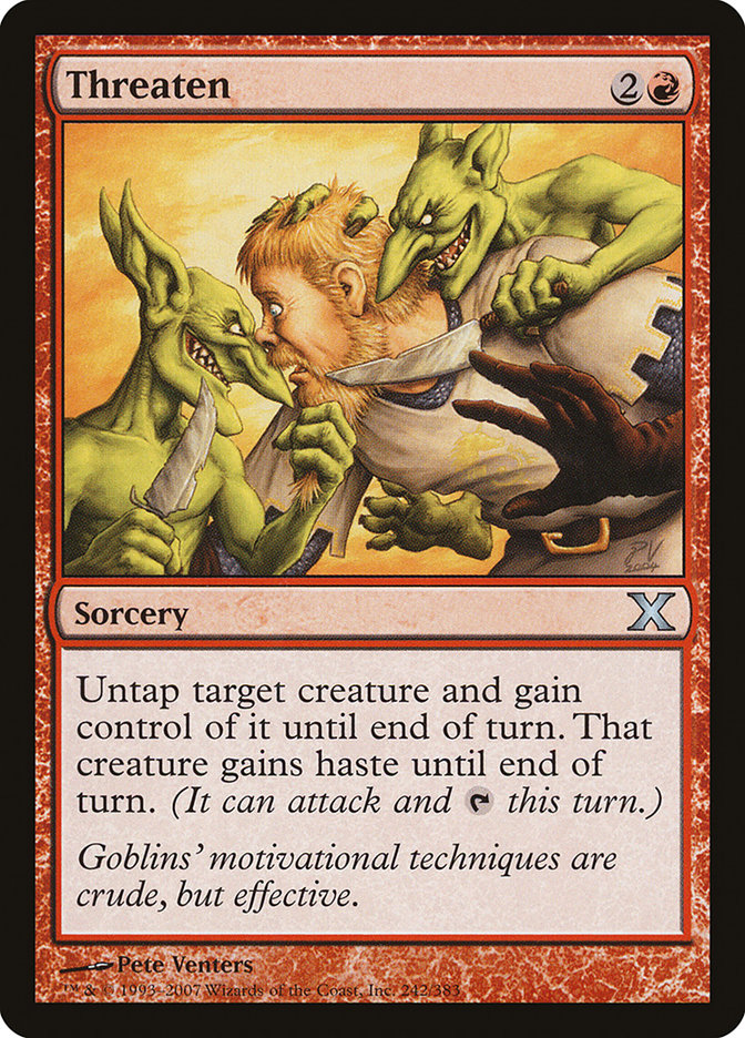 Threaten [Tenth Edition] - Magic: The Gathering - Card Brawlers | Quebec | Canada |