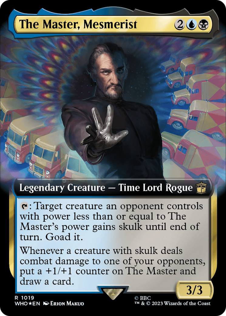The Master, Mesmerist (Extended Art) (Surge Foil) [Doctor Who] - Magic: The Gathering - Card Brawlers | Quebec | Canada |