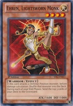 Ehren, Lightsworn Monk [SDLI-EN011] Common - Yu-Gi-Oh! - Card Brawlers | Quebec | Canada |