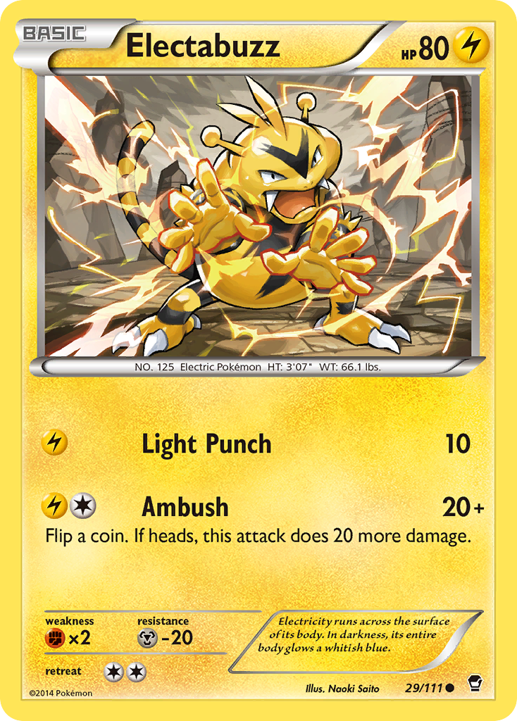 Electabuzz (29/111) [XY: Furious Fists] - Pokémon - Card Brawlers | Quebec | Canada |