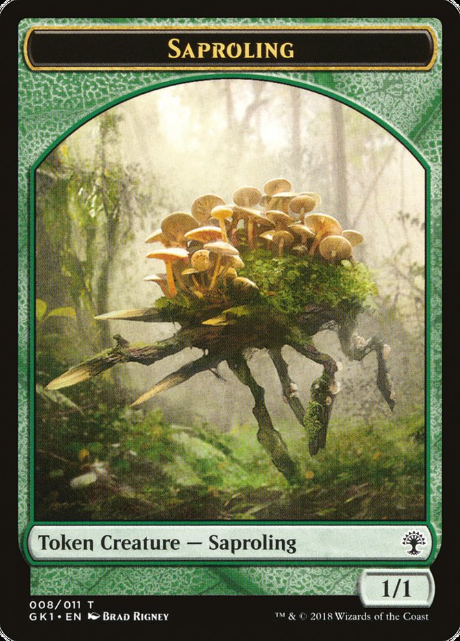 Wurm // Saproling Double-Sided Token [Guilds of Ravnica Guild Kit Tokens] - Magic: The Gathering - Card Brawlers | Quebec | Canada |