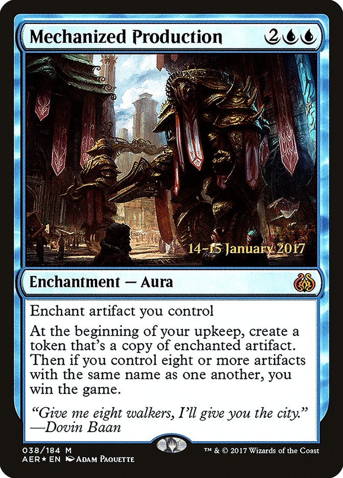 Mechanized Production [Aether Revolt Prerelease Promos] - Magic: The Gathering - Card Brawlers | Quebec | Canada |
