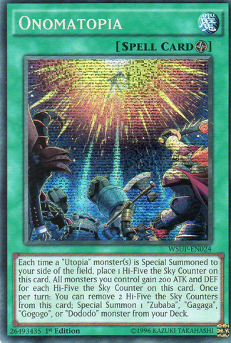 Onomatopia [WSUP-EN024] Secret Rare - Yu-Gi-Oh! - Card Brawlers | Quebec | Canada |