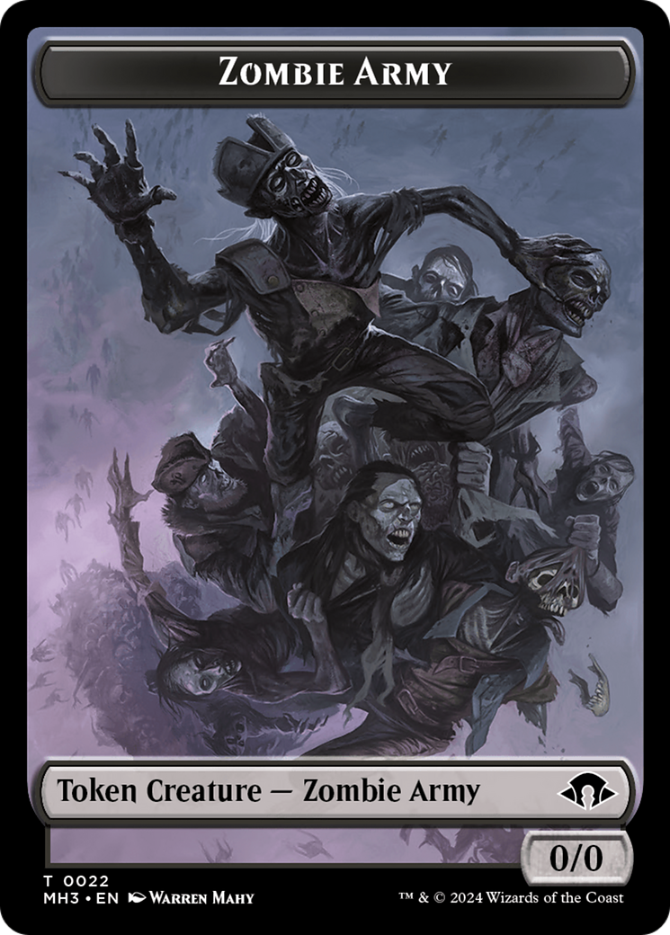 Eldrazi Spawn // Zombie Army Double-Sided Token [Modern Horizons 3 Tokens] - Magic: The Gathering - Card Brawlers | Quebec | Canada |