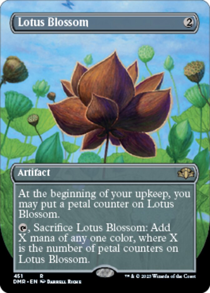 Lotus Blossom (Borderless Alternate Art) [Dominaria Remastered] - Magic: The Gathering - Card Brawlers | Quebec | Canada |