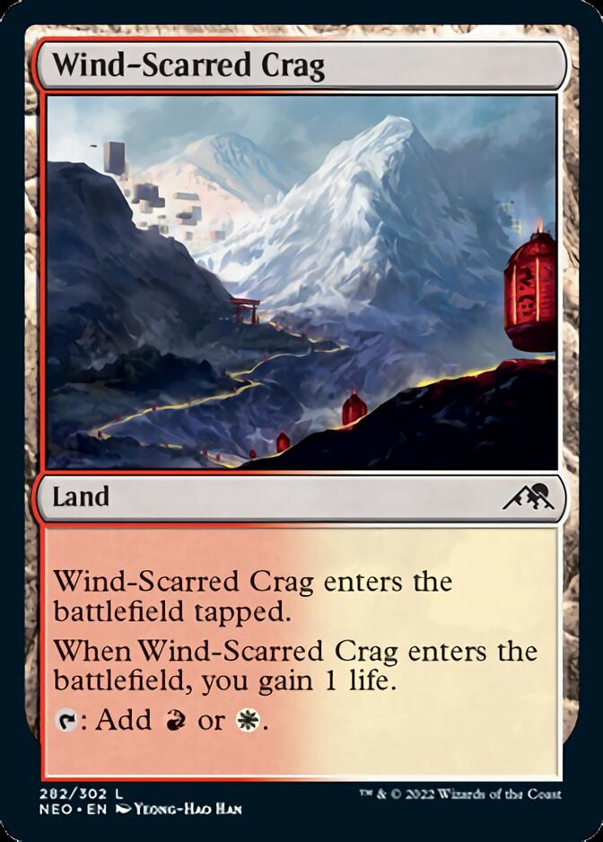 Wind-Scarred Crag [Kamigawa: Neon Dynasty] - Magic: The Gathering - Card Brawlers | Quebec | Canada |