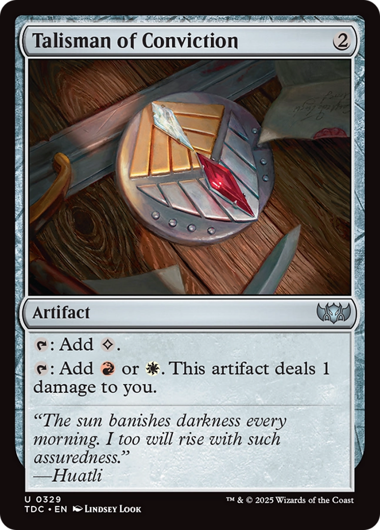 Talisman of Conviction [Tarkir: Dragonstorm Commander] - Magic: The Gathering - Card Brawlers | Quebec | Canada |