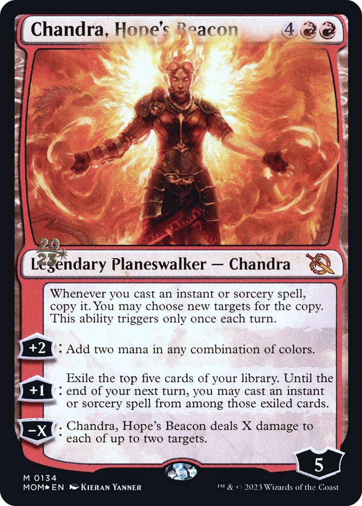 Chandra, Hope's Beacon [March of the Machine Prerelease Promos] - Magic: The Gathering - Card Brawlers | Quebec | Canada |