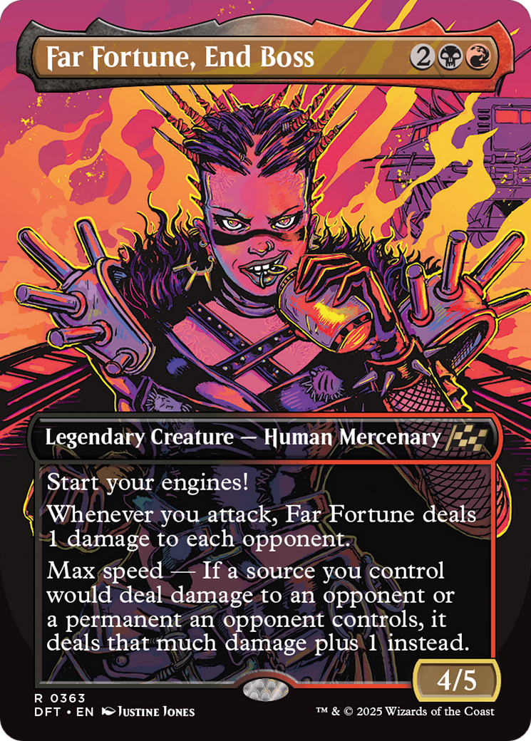 Far fortune, End Boss (Borderless) [Aetherdrift] - Magic: The Gathering - Card Brawlers | Quebec | Canada |