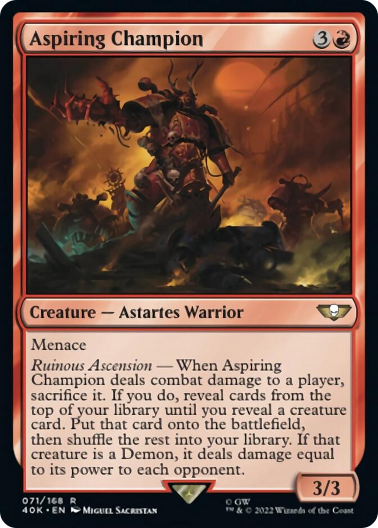 Aspiring Champion [Warhammer 40,000] - Magic: The Gathering - Card Brawlers | Quebec | Canada |