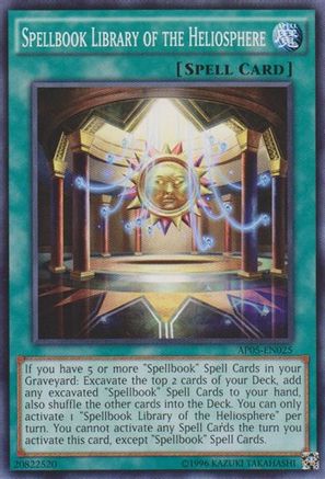 Spellbook Library of the Heliosphere [AP05-EN025] Common - Yu-Gi-Oh! - Card Brawlers | Quebec | Canada |