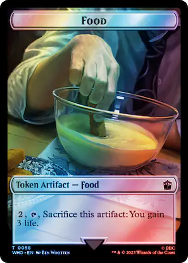 Alien Rhino // Food (0058) Double-Sided Token (Surge Foil) [Doctor Who Tokens] - Magic: The Gathering - Card Brawlers | Quebec | Canada |